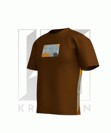 Source of Life - Brown Cotton T-Shirt